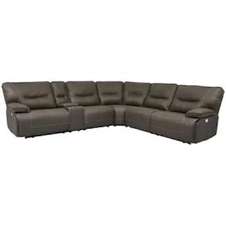 POWER RECLINING SECTIONAL WITH POWER HEADRESTS AND USB PORTS